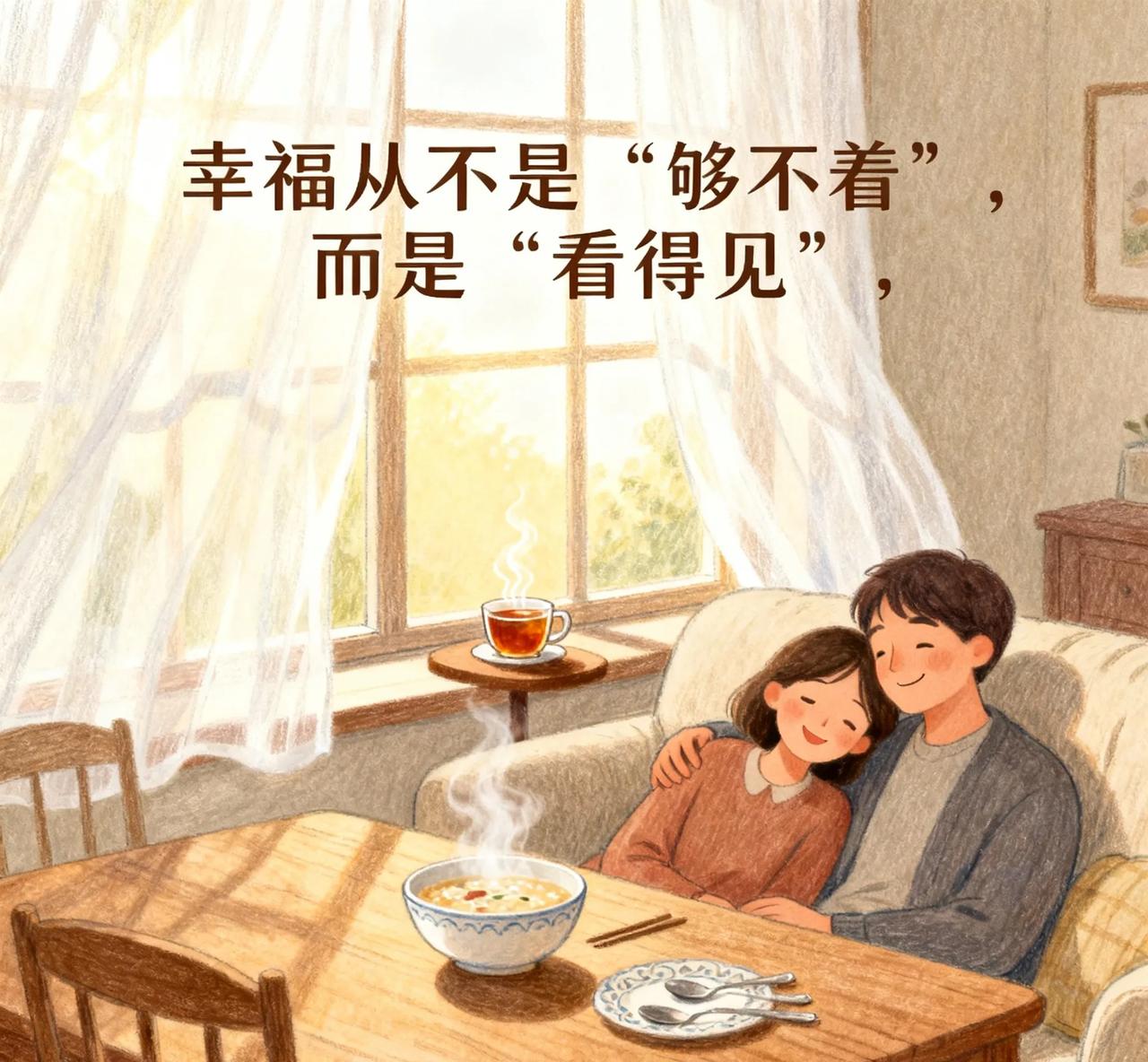 幸福从不是“够不着”，而是“看得见”
 
以前总觉得幸福要等——等升职加薪，等环