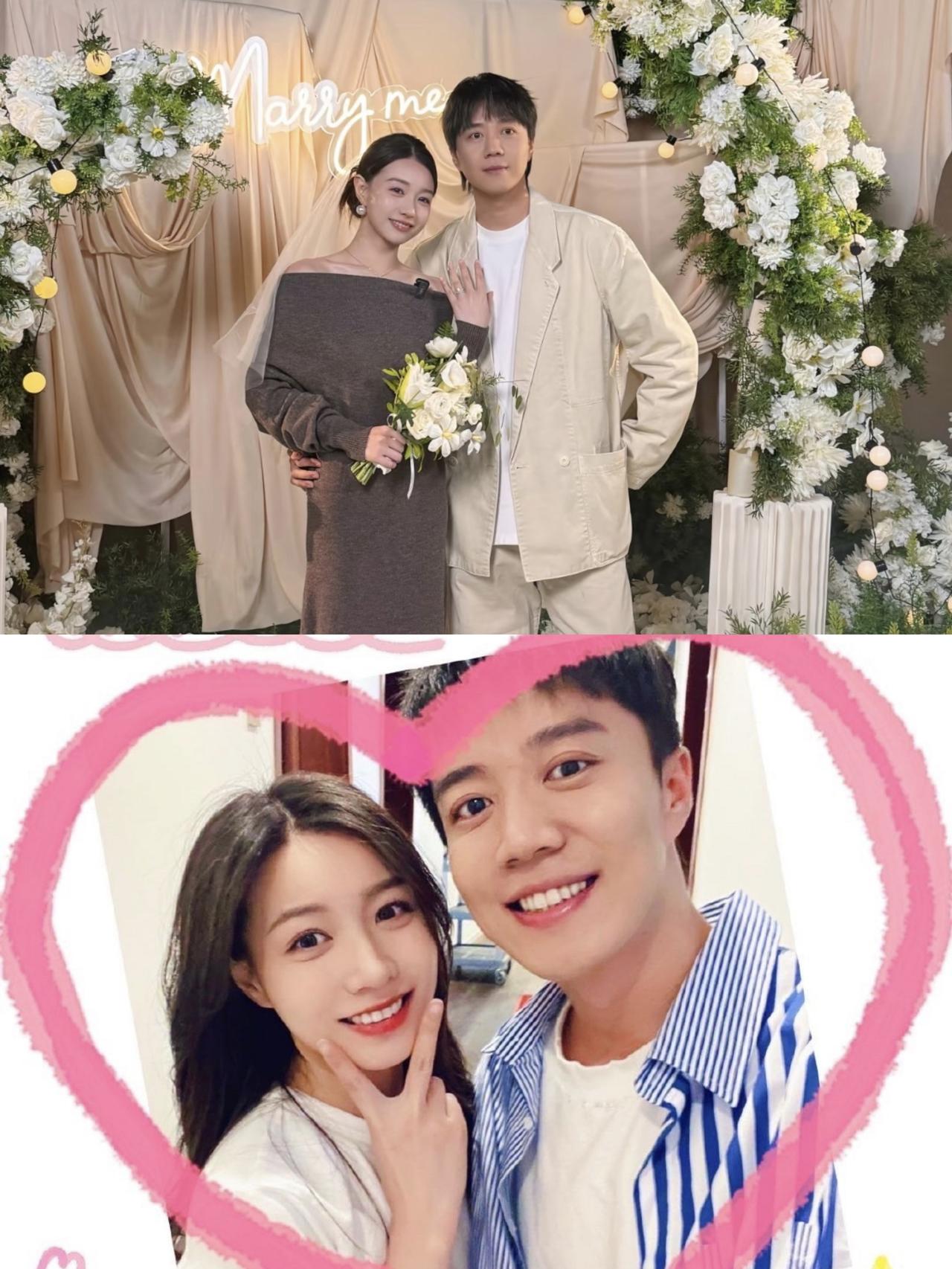 《喜欢你3》“蒋孝话cp”官宣订婚，陈孝良求婚成功！cu和花花到场送祝福，合照中