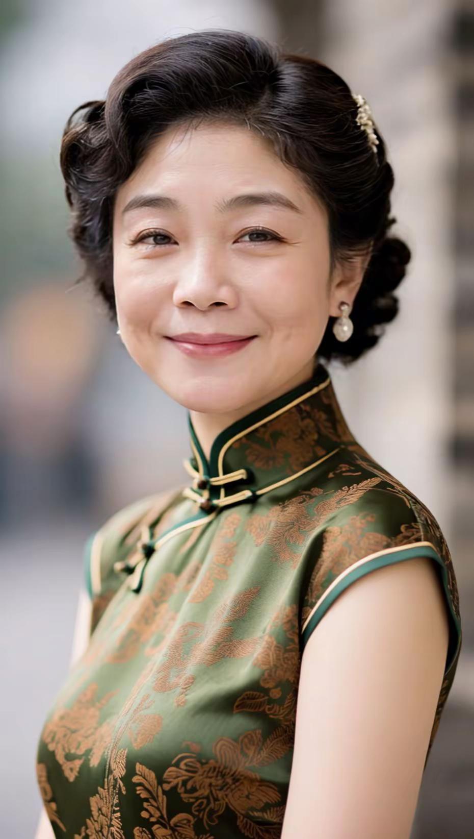 今日分享。AI民国旗袍照 ai创作