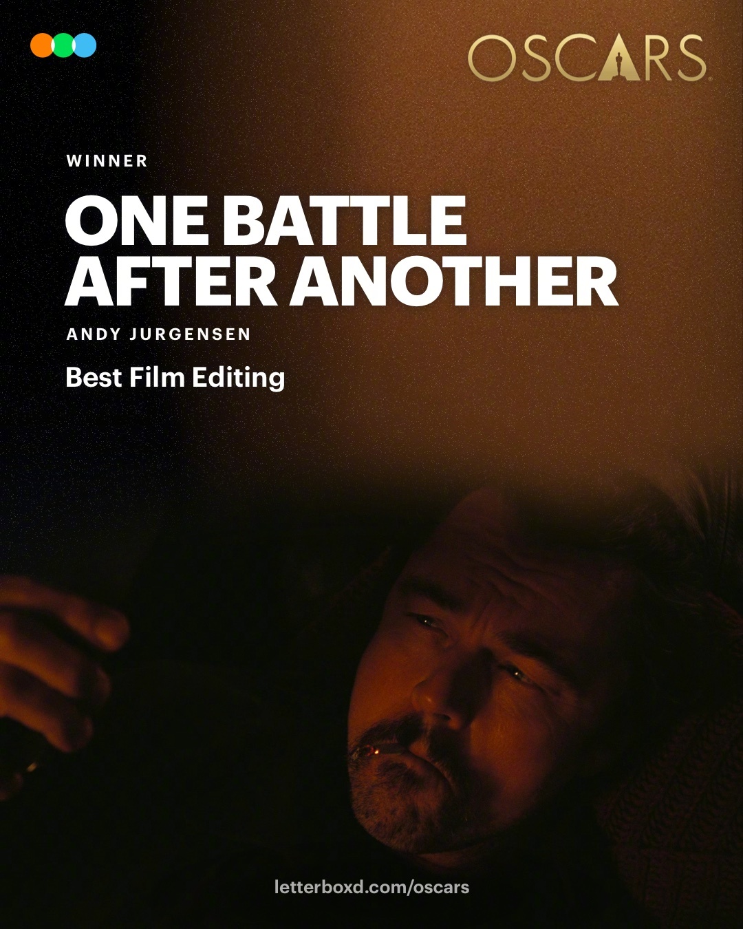 《一战再战》奥斯卡 再下一城：最佳剪辑：安迪·贾尔根森2026奥斯卡获奖名单