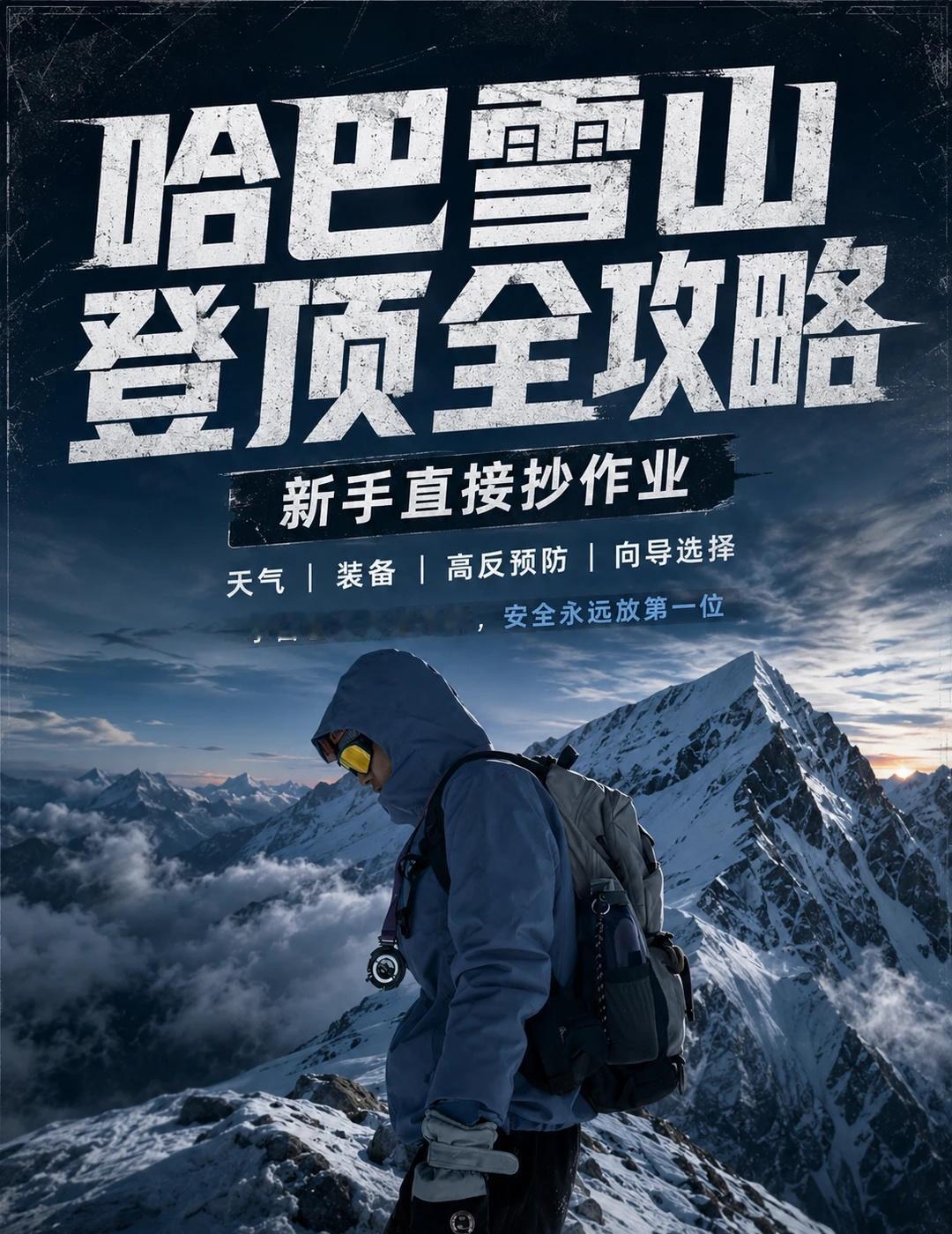 哈巴雪山保姆级登顶攻略
如果你准备冲哈巴雪山，这篇攻略建议直接收藏[棒R]内容都