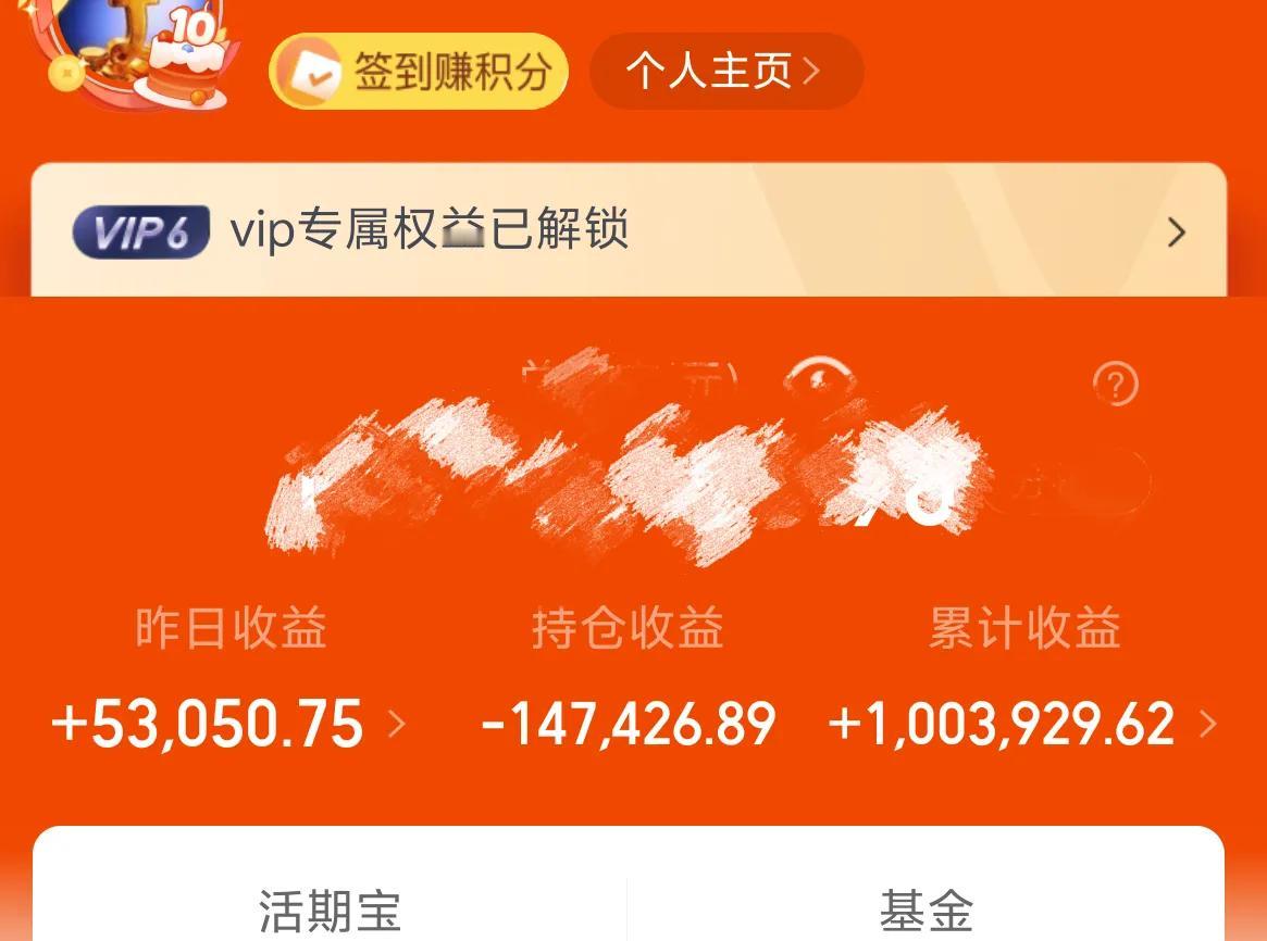 万日长投第2694天，昨天基金5W+。
今天指数又来到了3000点位置，一度去到