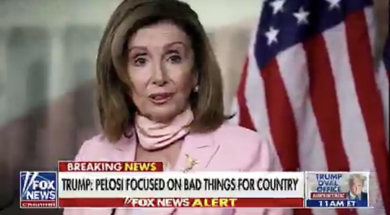 特朗普在南希·佩洛西宣布退休后作出回应：

“这对美国来说是件好事。她邪恶、腐败