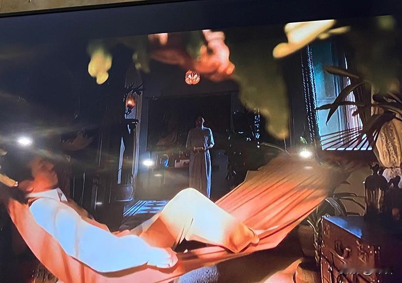 八千里路云和月里，
这张吊床就是田家泰的避风港。

白天他是戴着面具，
周旋各方