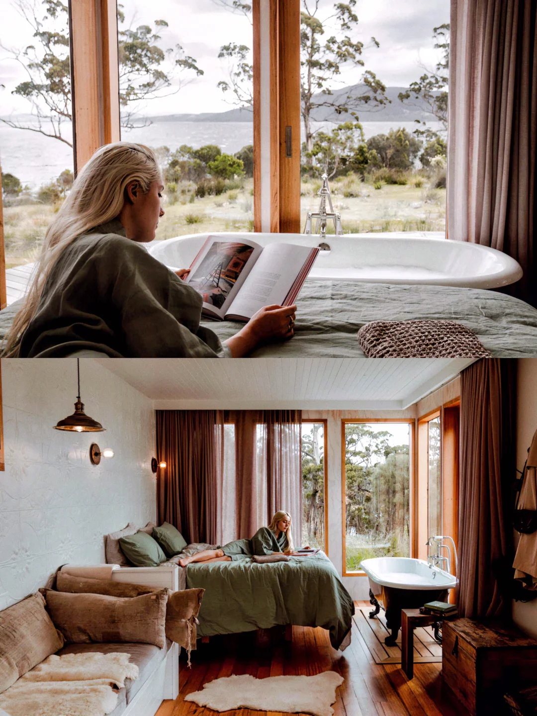 澳洲塔斯马尼亚🦘睁眼见海的民宿 被美疯！