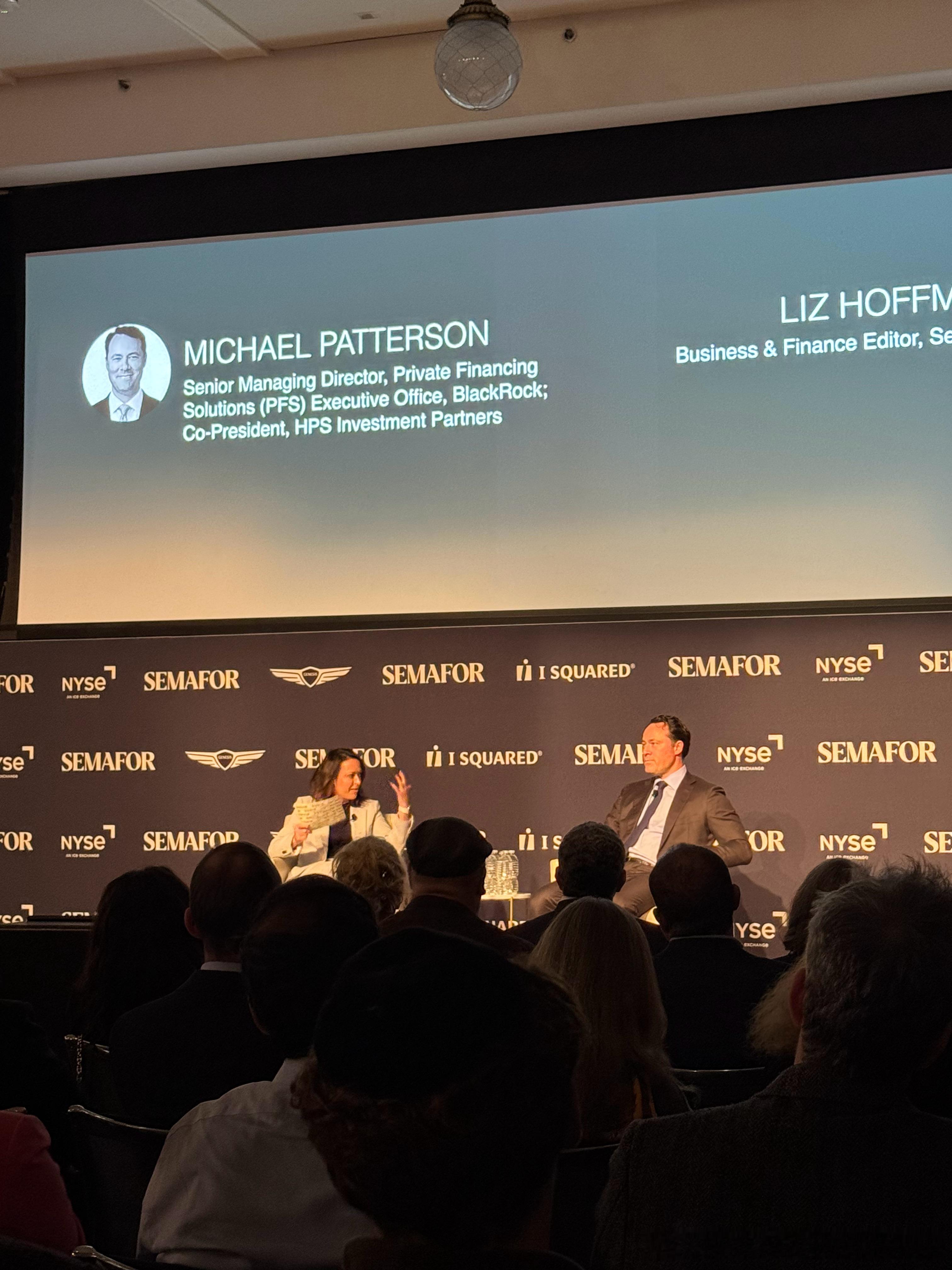 纽约股票交易所交流活动：贝莱德私募信贷董事总经理迈克尔·帕特森表示：私募信贷不再