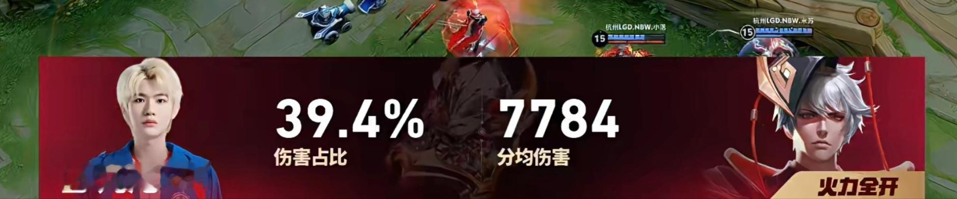 与九尾共赴鑫光璀璨🦊电竞夏日营业中 九尾嬴政火力全开，输出占比近40%，分均伤
