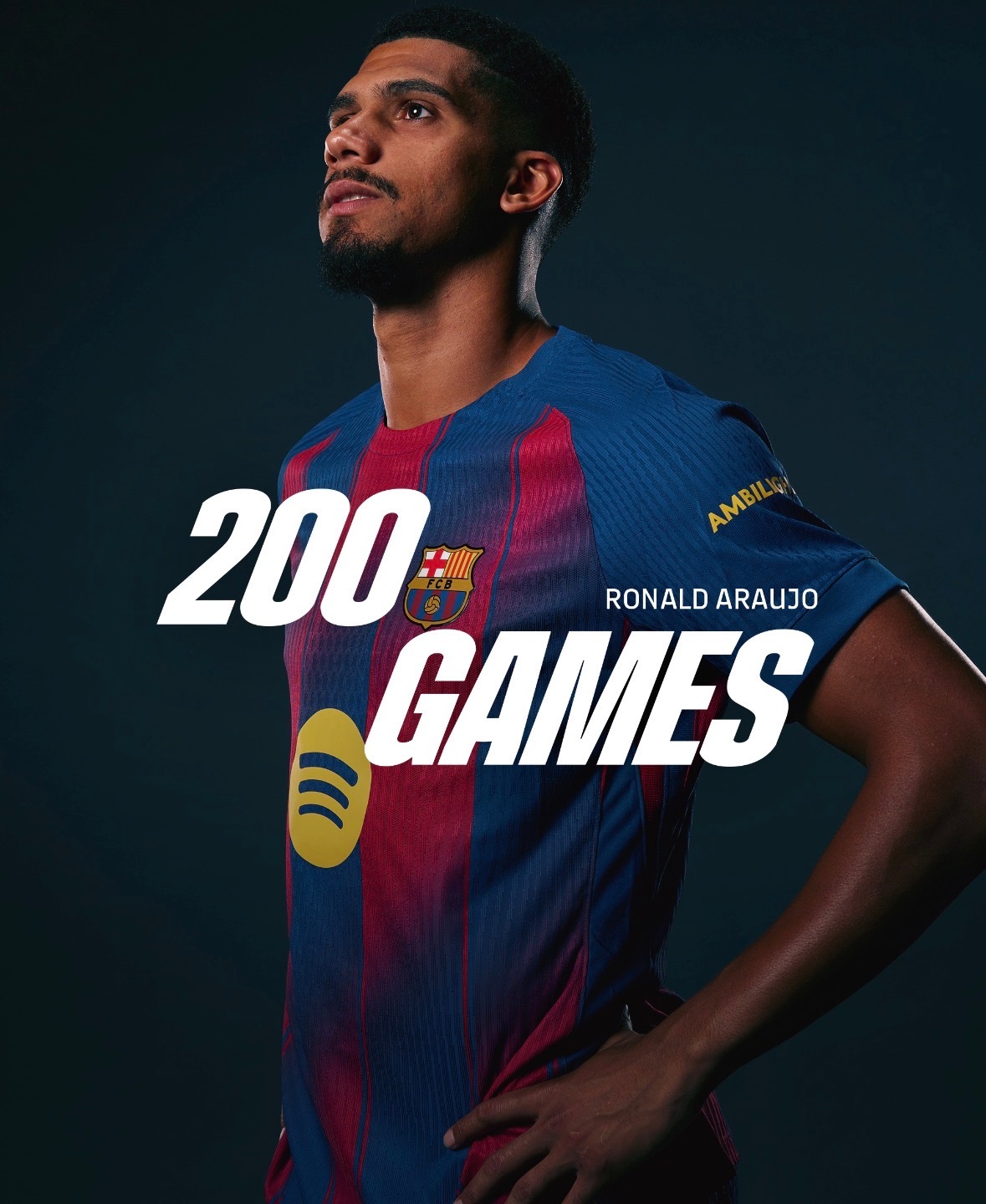 官方：阿劳霍代表巴萨出战200场比赛。巴萨巴萨3比0马竞巴萨vs马竞