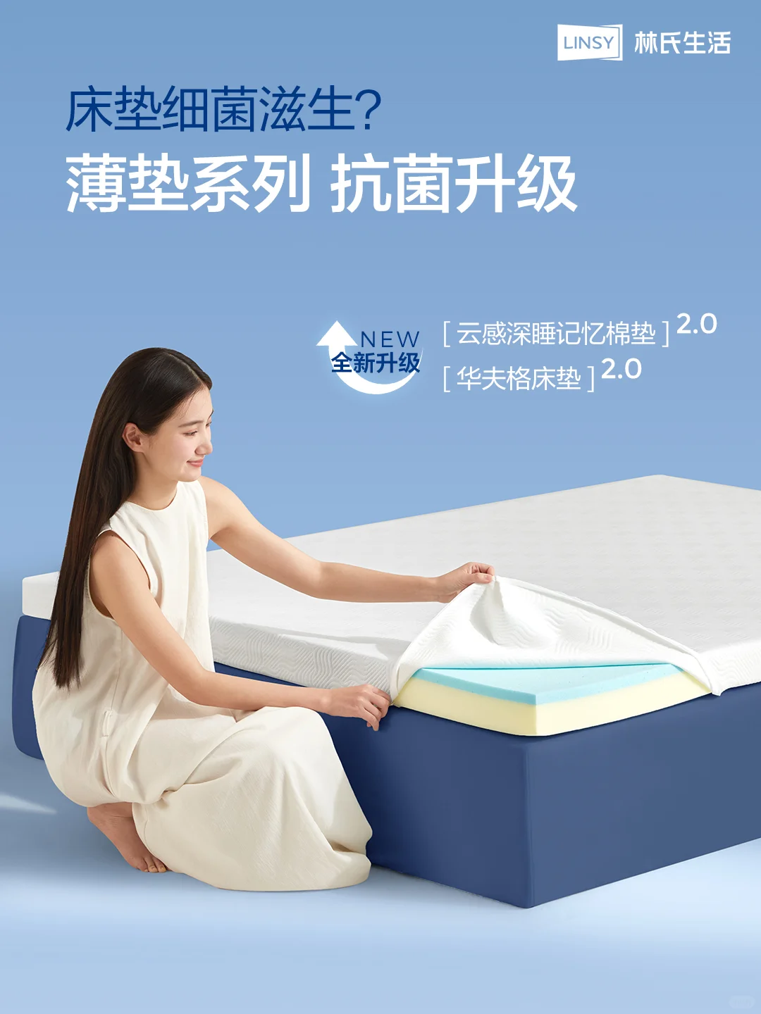 🫧新年第一件事，我们升级了抗菌薄垫