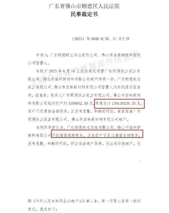 一声叹息！佛山30年实业大厂开年正式破产！
