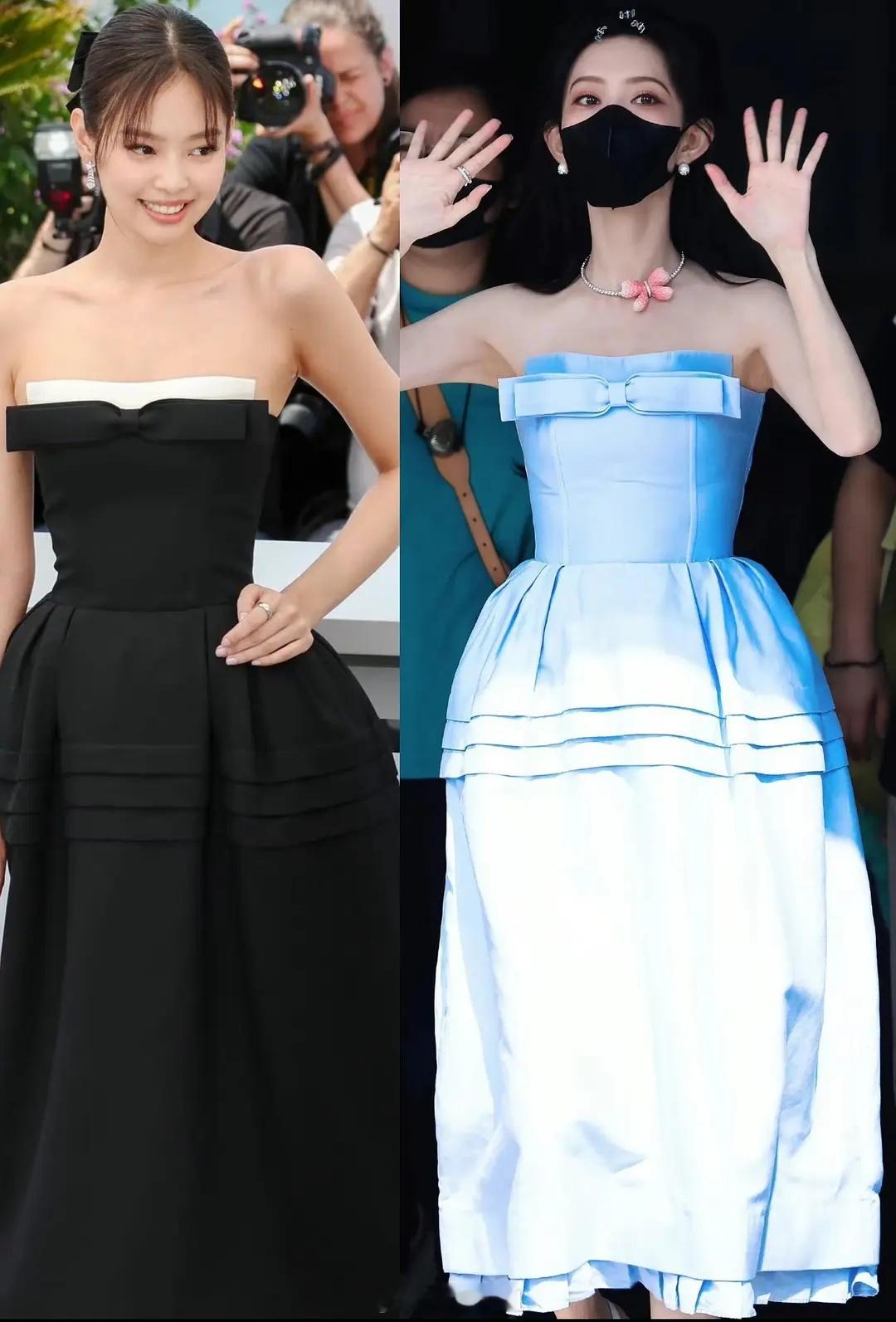Jennie 孟子义撞衫，完全不同风格  大家喜欢谁的演绎？ ​​​