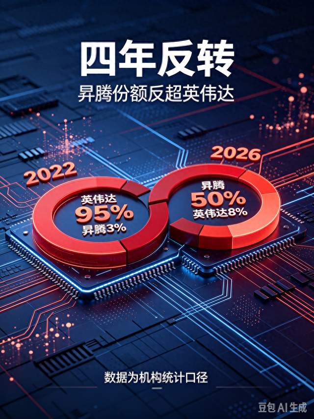 四年翻盘，昇腾国内AI芯片份额反超英伟达