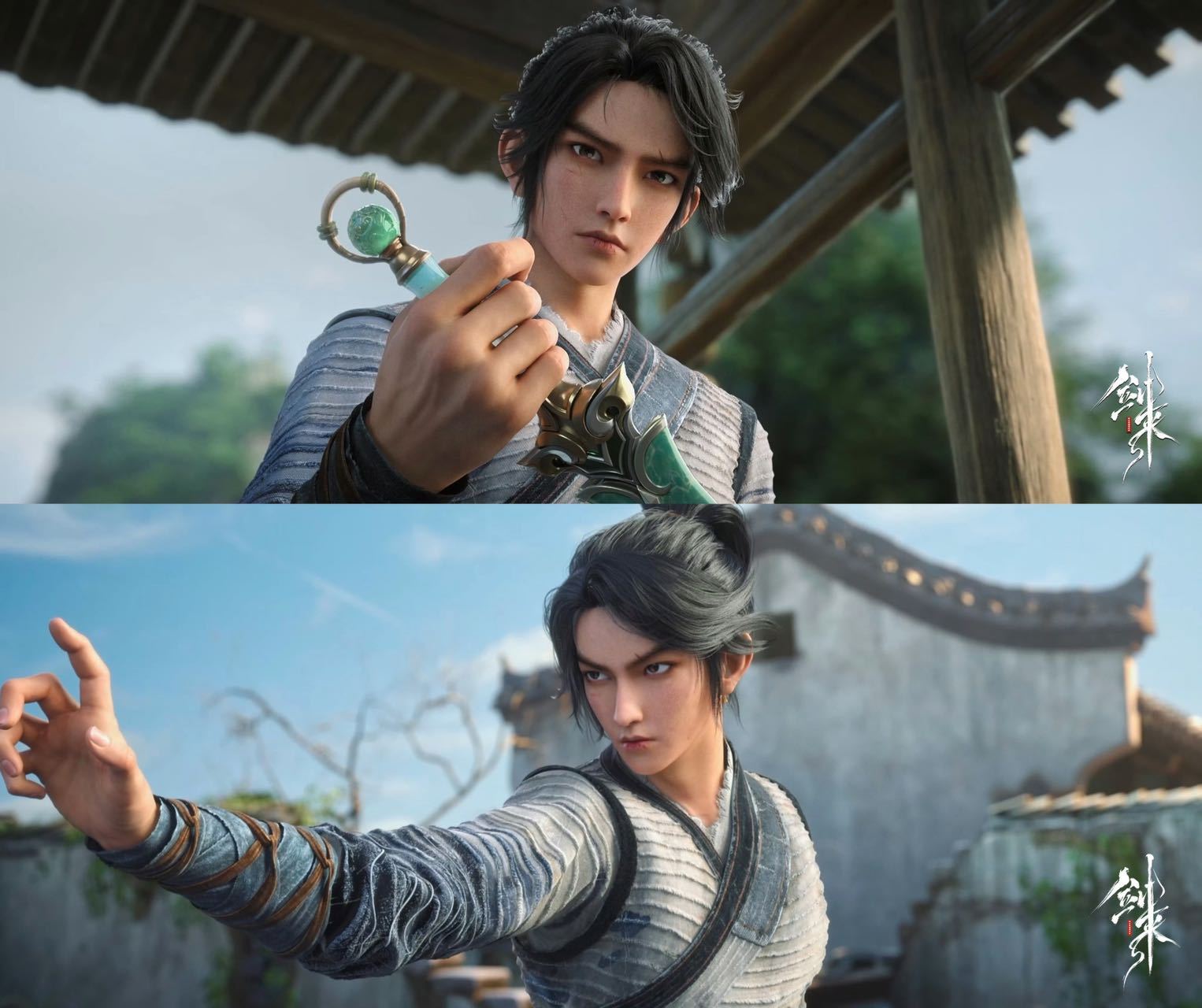 陈平安一嗓子给我喊回来了阿良雨中亮相瞬间封神！斗笠边缘水珠连成晶帘，转身时带起的