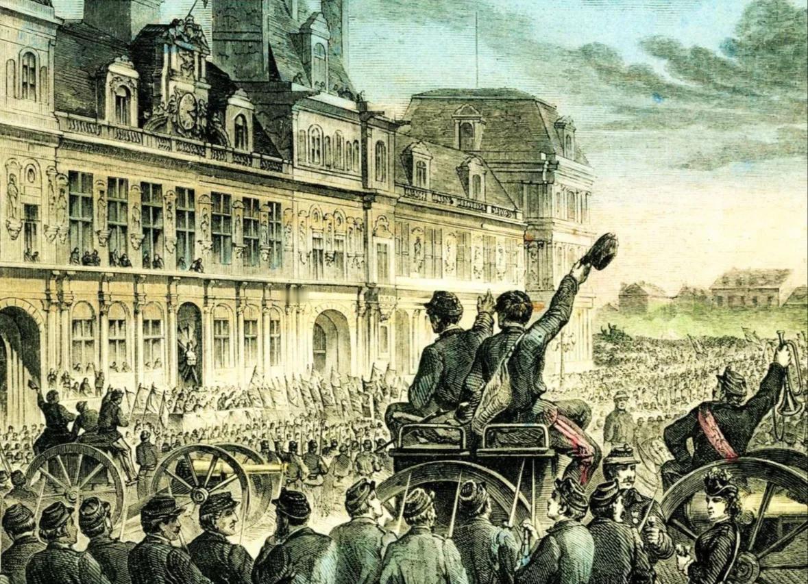 1871年的今天，巴黎工人干了件大事！

凌晨三点，巴黎蒙马特高地的炮声惊醒了睡