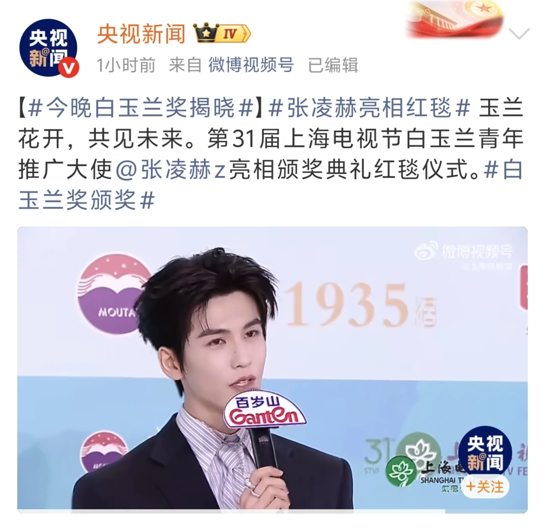 支持张凌赫！真的太优秀了！