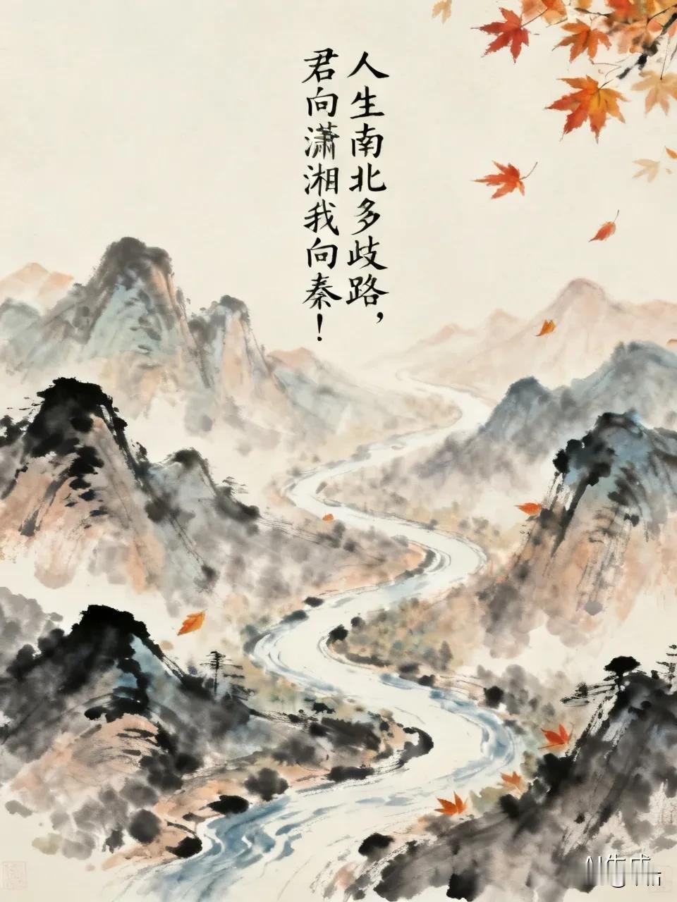 人生南北多歧路，君向潇湘我向秦！
人生就是这样，不断地告别
告别一些事
然后再告