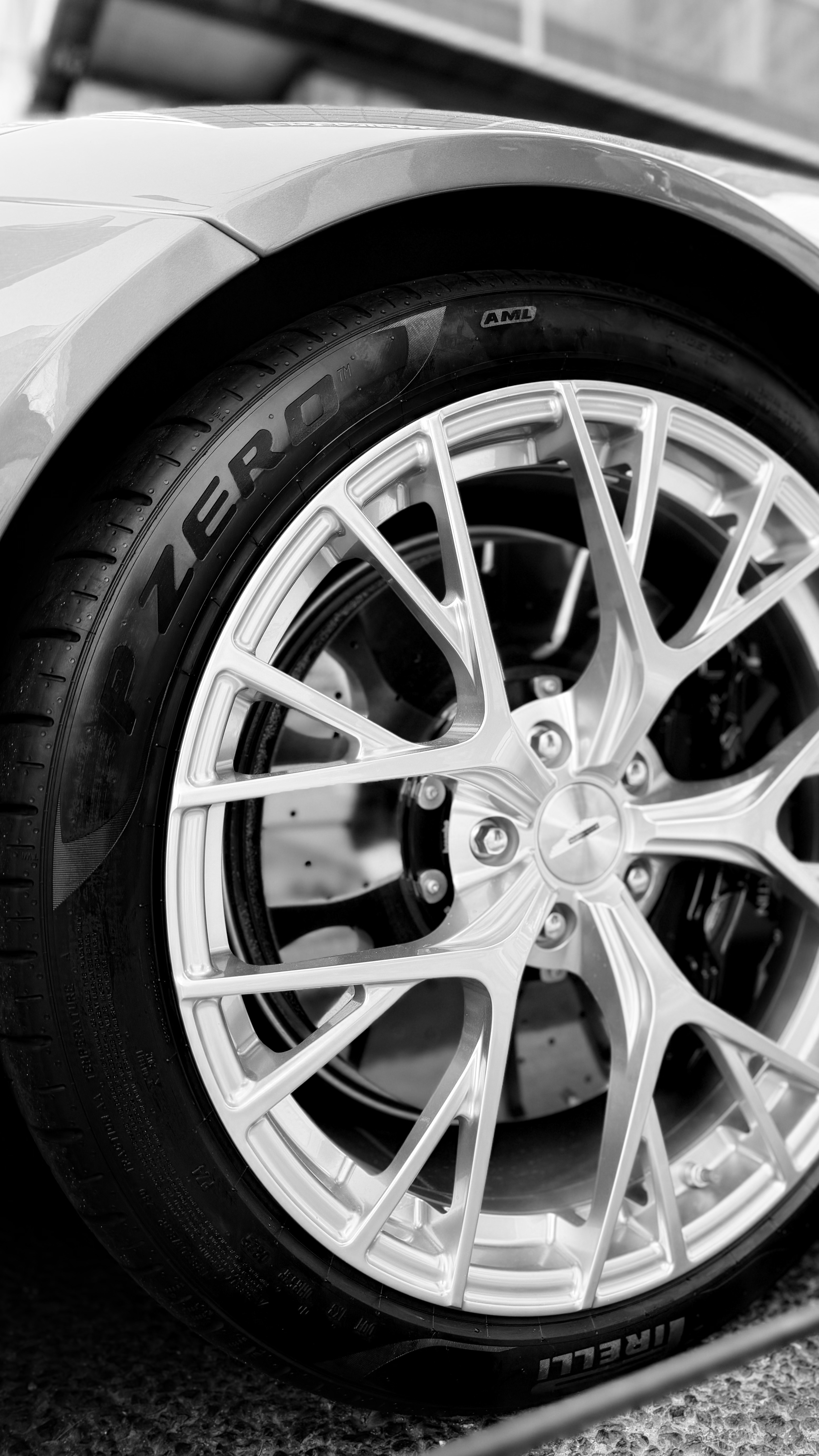 马丁的V12大GT还是雅啊～高亮银色饰条、轮圈，太正了  汽场全开