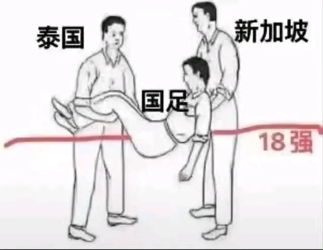 
感谢两位“老铁”把国足抬进18强，同时也恭喜国足！
后面要靠自己了！没人再抬你