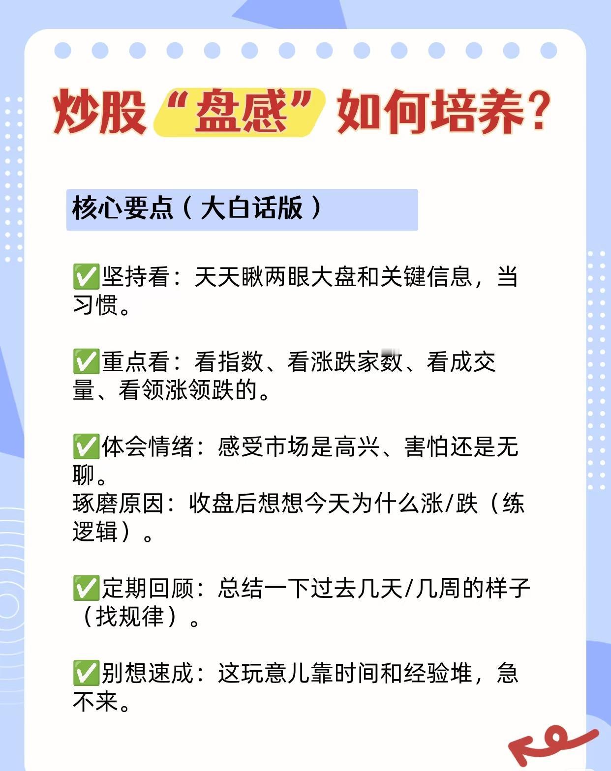 如何培养炒股“盘感” 和 股票投资的仓位管理策略。下面为您详细总结：

一、炒股