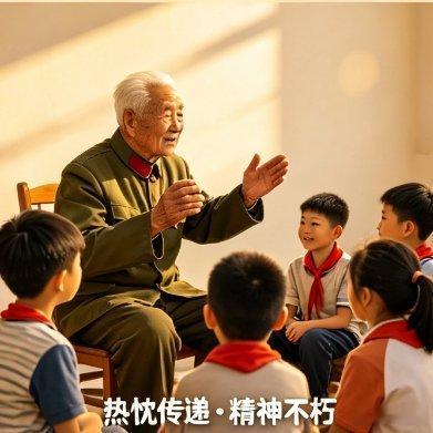 早安我的中国各位老兵，早安！六月晴空，映照忠魂。岁月可以老去容颜，却永远磨灭不了
