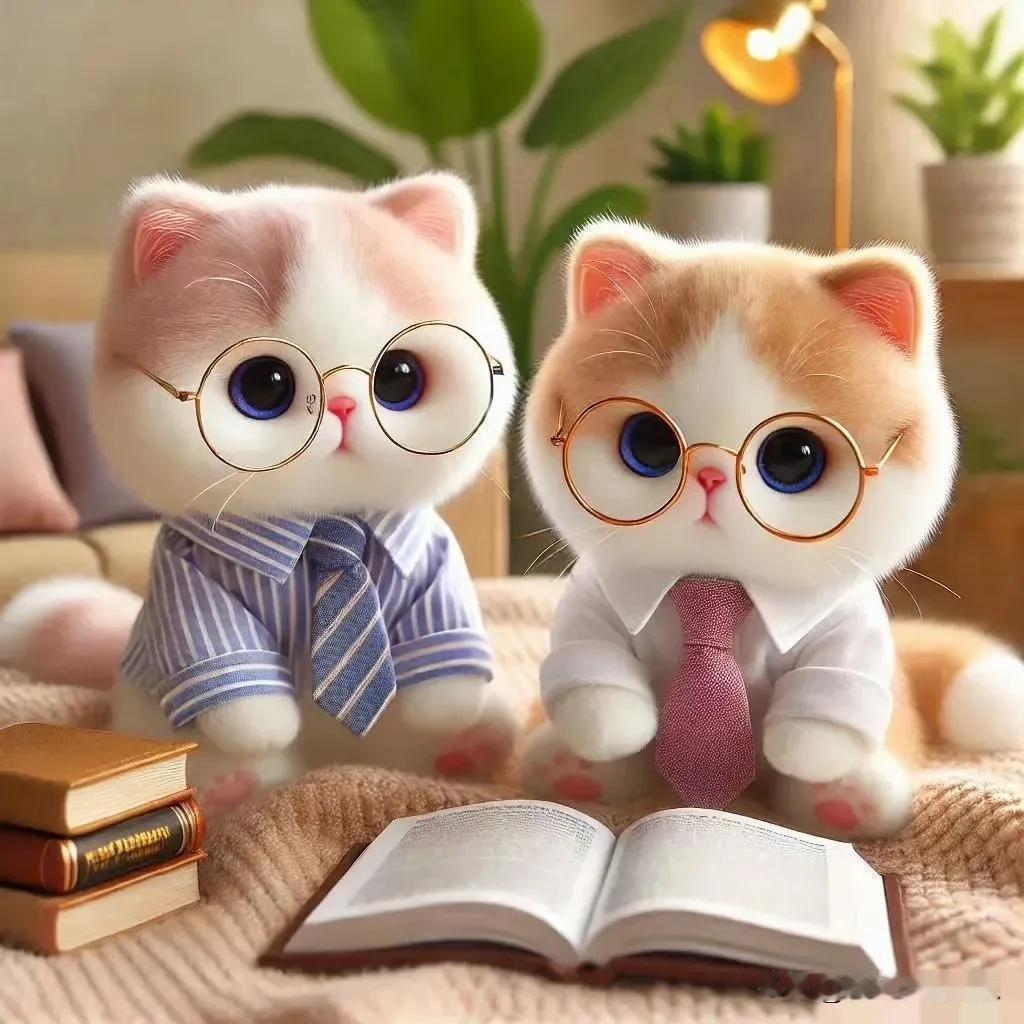 喵界学霸登场！“读书考研”猫咪头像壁纸超有梗