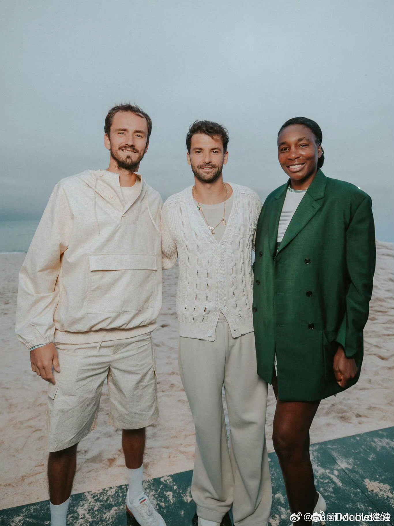 两位帅哥同框！迪米特洛夫还是穆塞蒂，你们pick谁？还有一些迈阿密赛场外活动照A