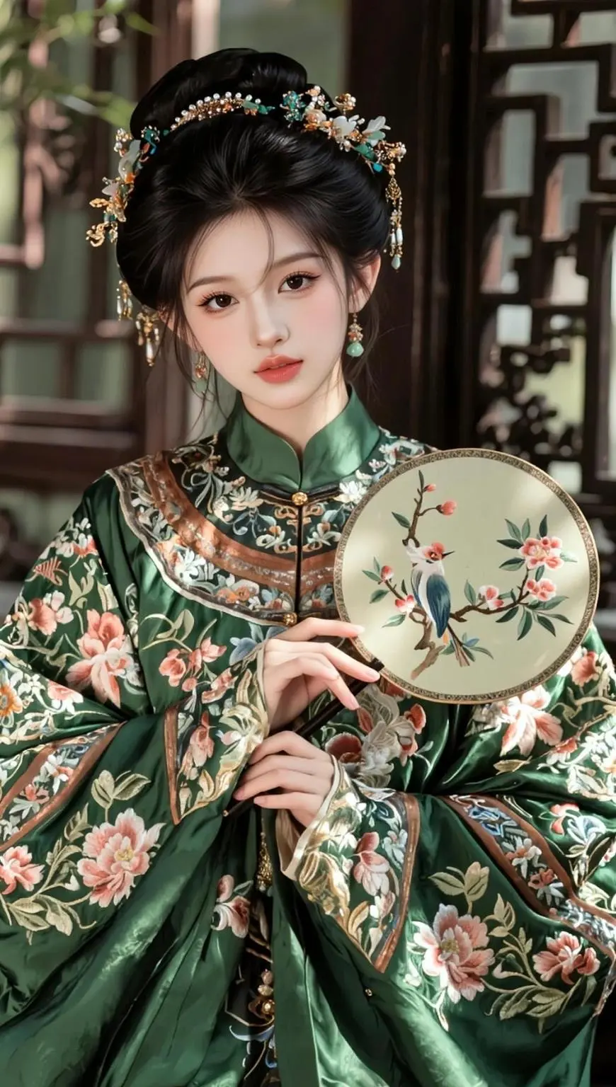 AI团扇古风照 这是我为你定制的春日头像 ai创作 玩法合伙人计划  我在拍特效