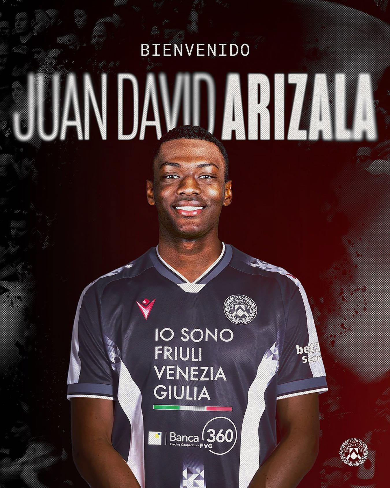 【官宣】 意甲联赛 乌迪内斯俱乐部官方宣布：小将阿里萨拉🇨🇴正式加盟。