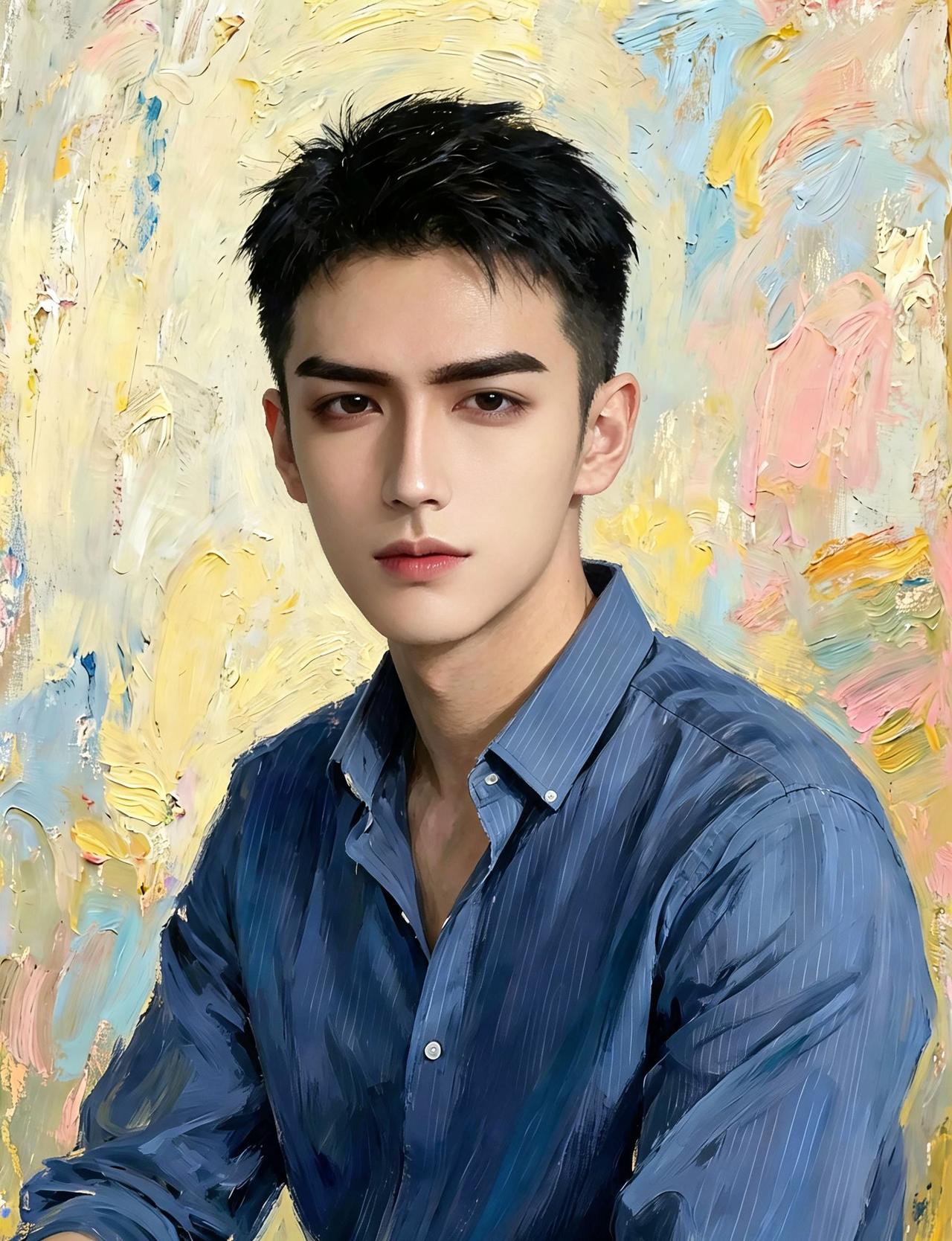 谁能驾驭此画风，说明素颜就很好看！