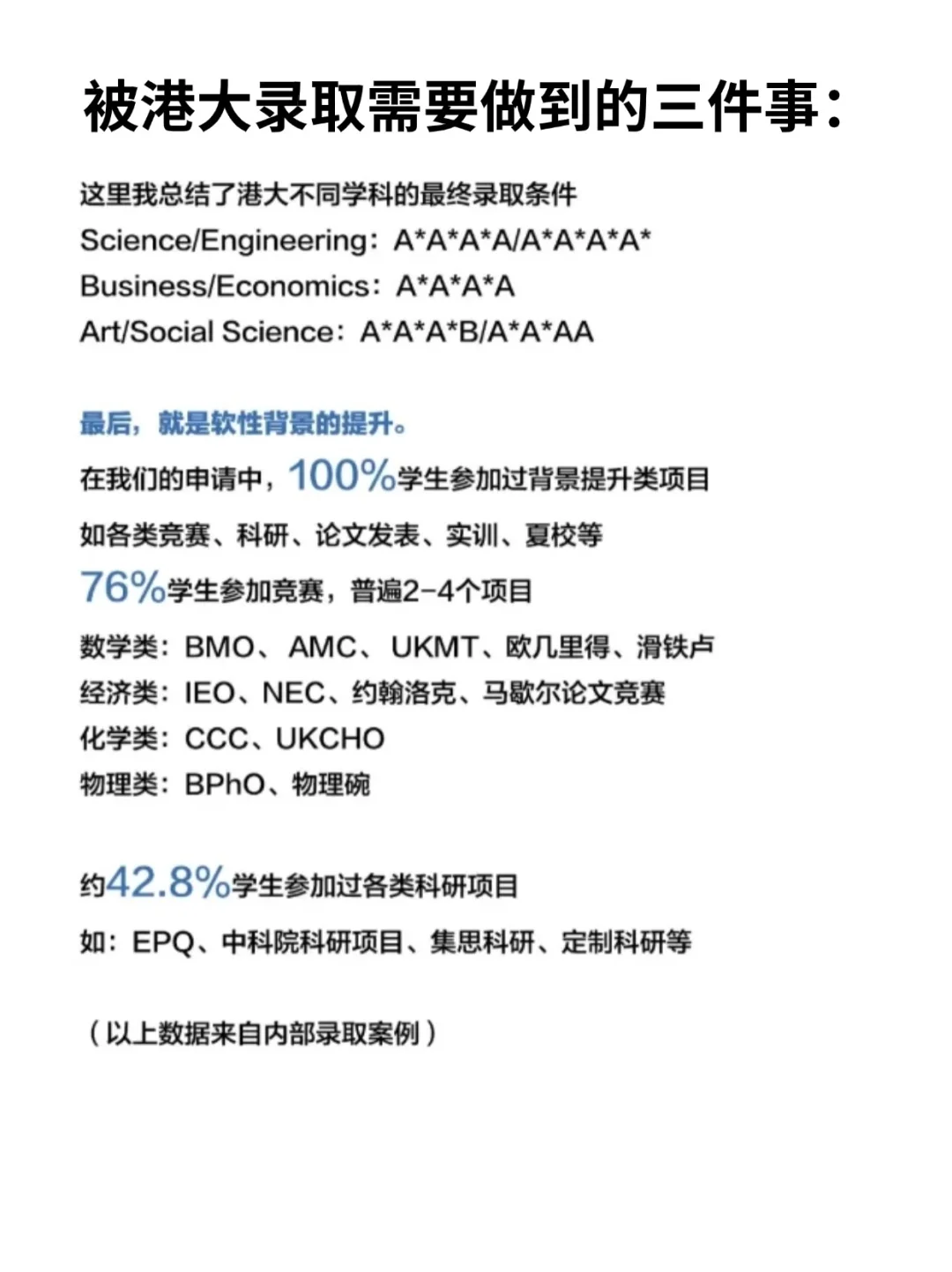 做到这三件事，就能被港大录取！