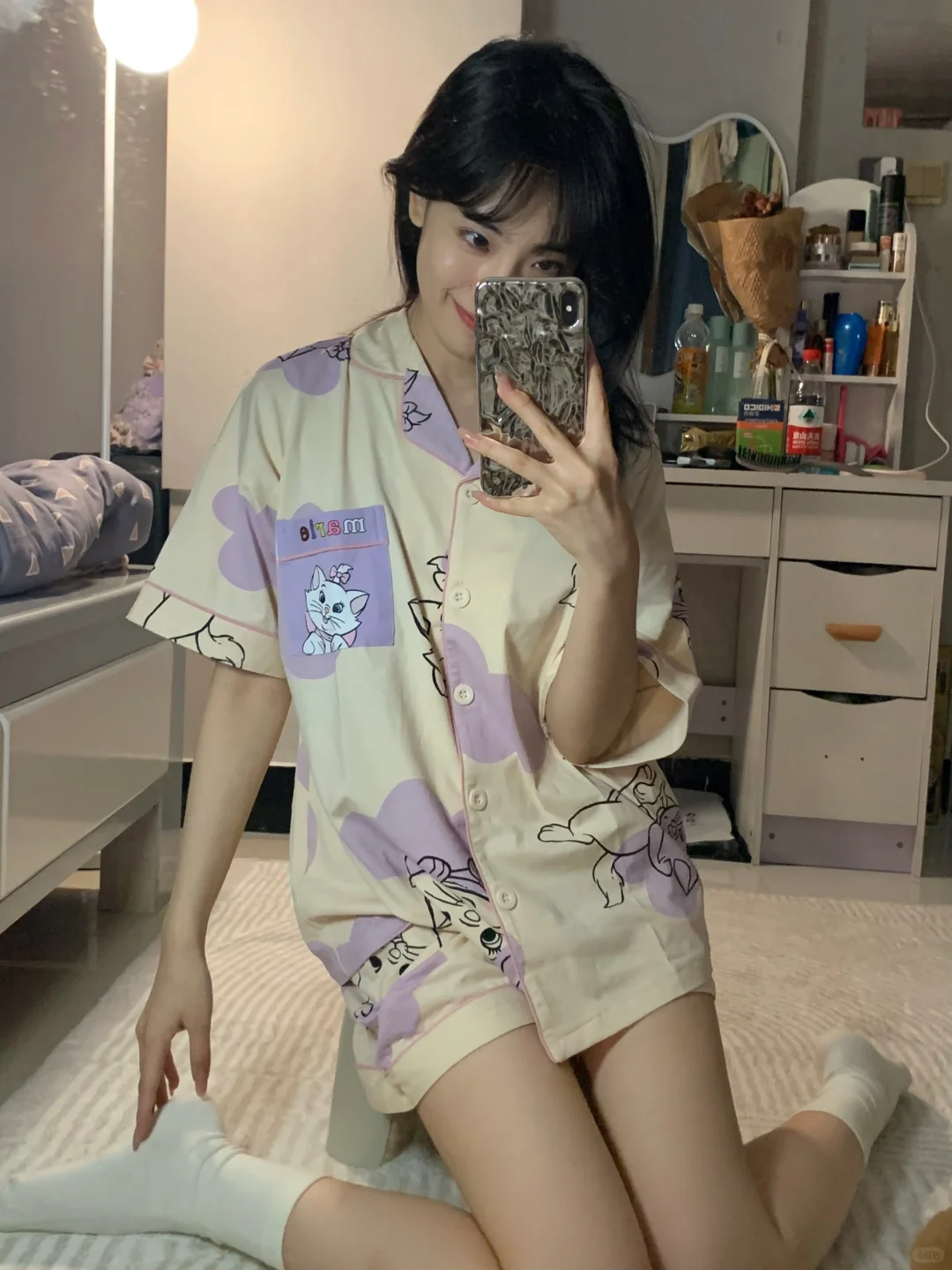 玛丽猫睡衣太可爱啦！