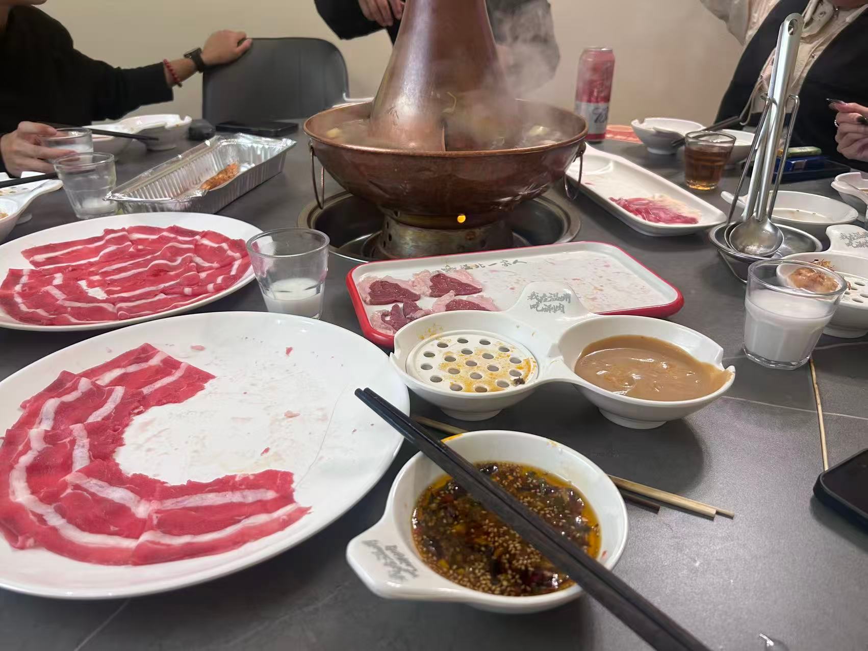避雷这家店7个人去吃晚上6个人食物中毒打点滴温州·温北一家人老北京铜锅涮肉