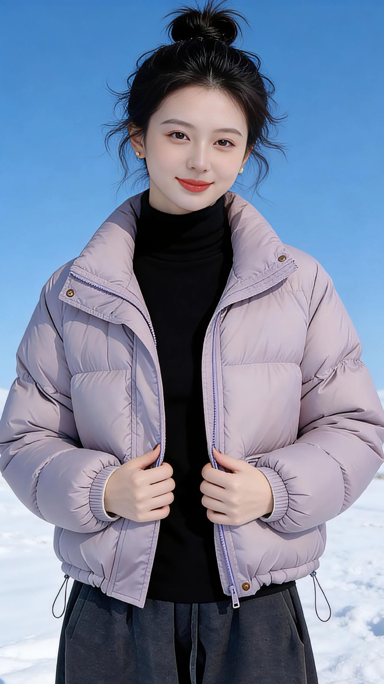 雪色里的温柔序章
 
冬日的风掠过雪原，澄澈的蓝天像一块被洗练过的蓝宝石，将天地