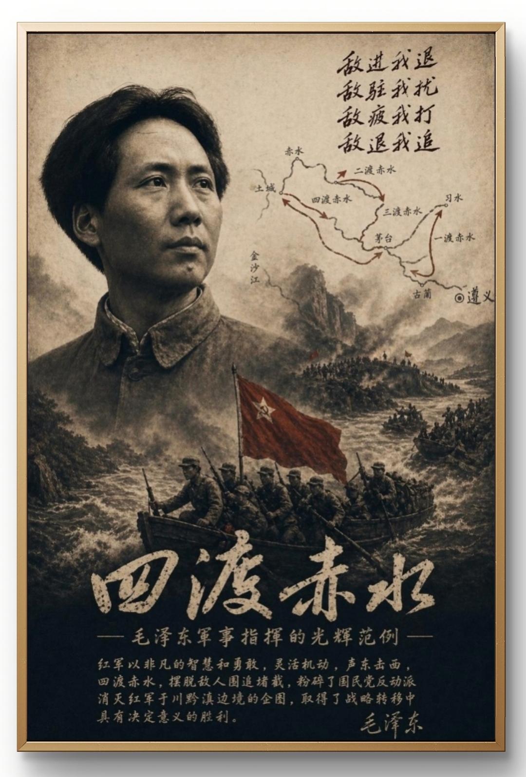 敌进我退，敌驻我扰，敌疲我打，敌退我追。
