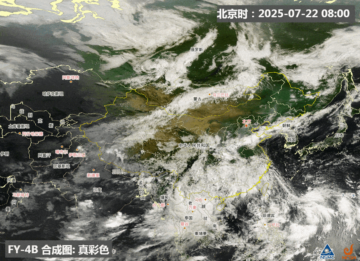 【云图看天气】从今天云图上可见这样几个正在或未来导致降雨的系统。一个是中南半岛到
