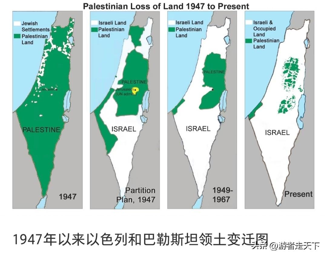以色列在地理上的最大劣势，就是缺少纵深，从东到西，即使加上它的控制区，很多地方也
