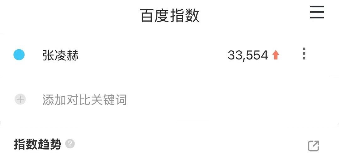 张凌赫参加完跨年晚会百指飙升破三万三