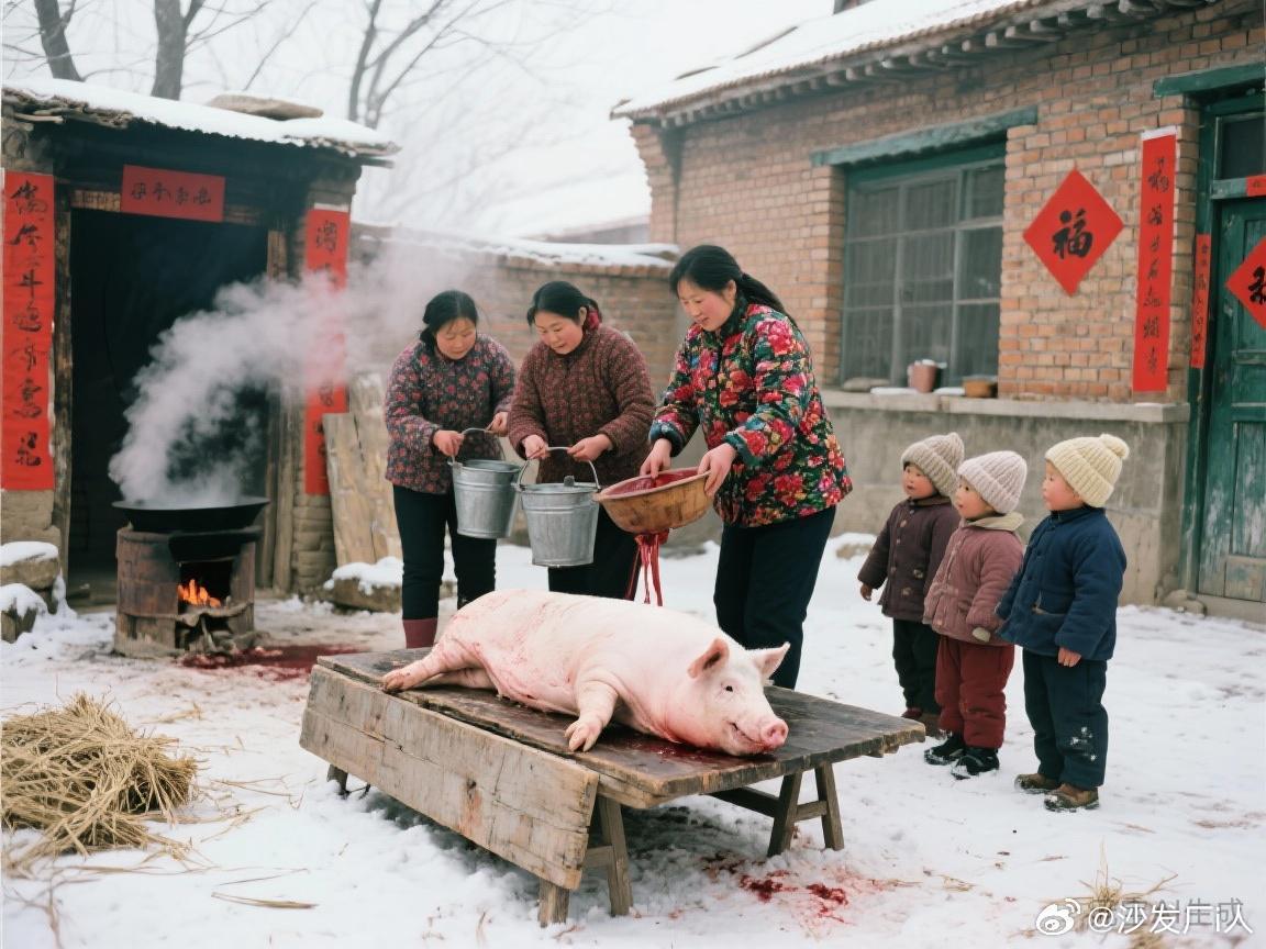 突然爆火的杀年猪引发了一波讨论！它是90年代过年特有的回忆，一般腊月二十前后，选