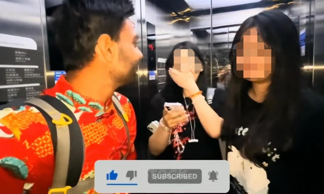 印度穷游博主Amids终于来到了深圳，和在南宁一样，路上先后和八位中国女生主动友