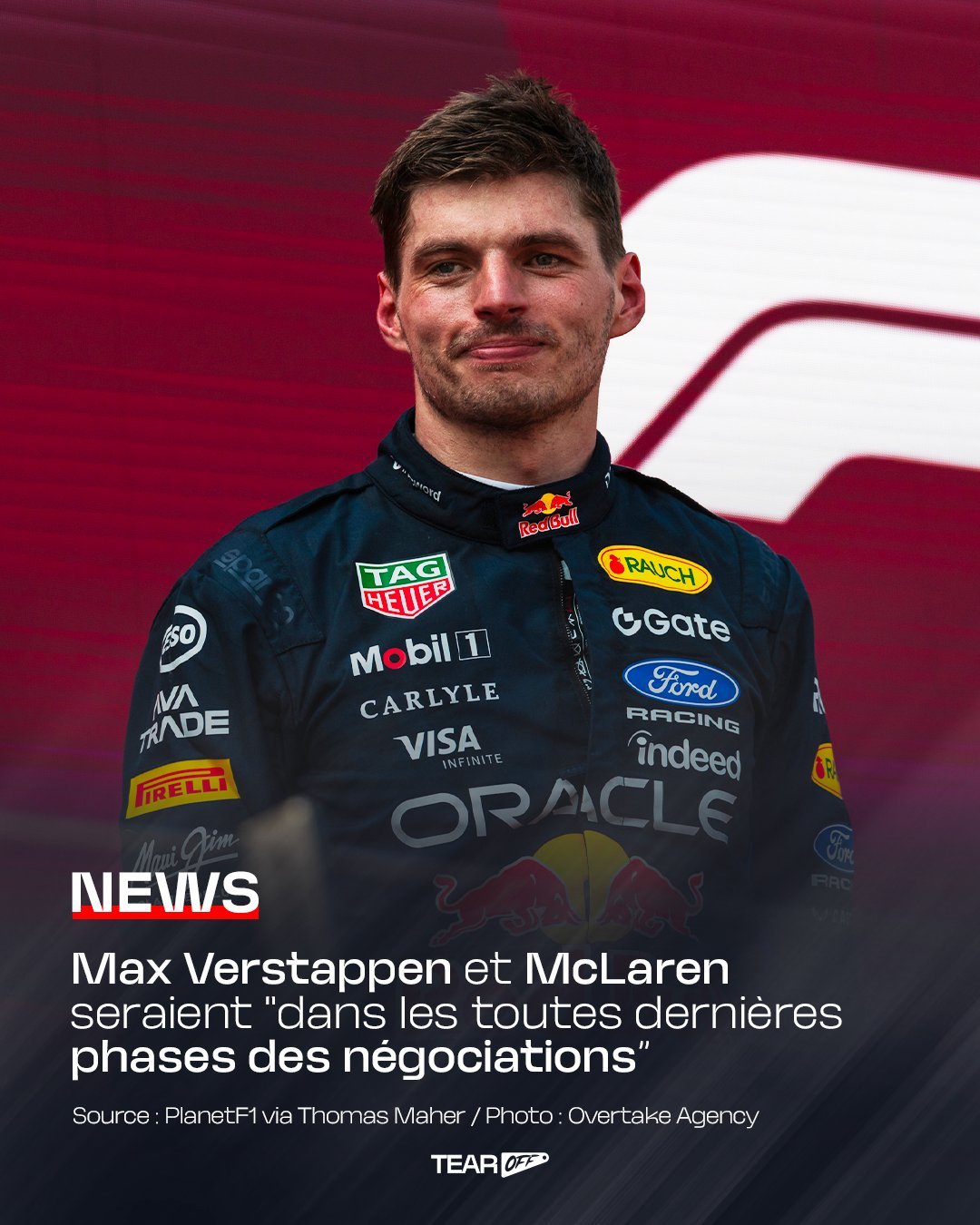 F12026F1英国大奖赛 Planet F1消息称，维斯塔潘和迈凯伦的谈判已经