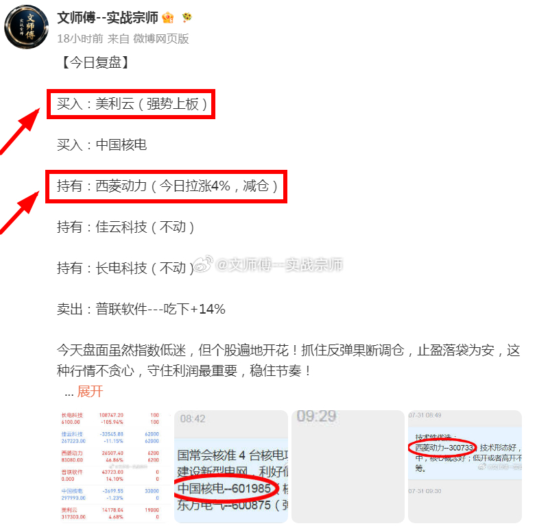 强者恒强，盘前大牛擒拿二连板！！！8.03日$美利云 sz000815$ 昨天1