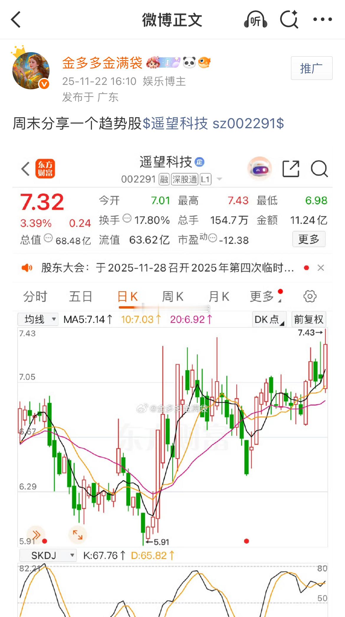 遥望科技，周末分享，封板！！！ 