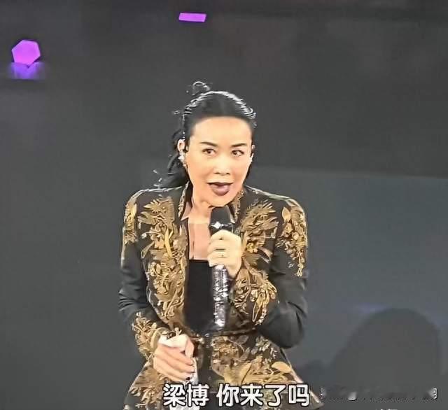全程隐身看演唱会！梁博社恐式捧场那英，内娱真师徒情太稀缺