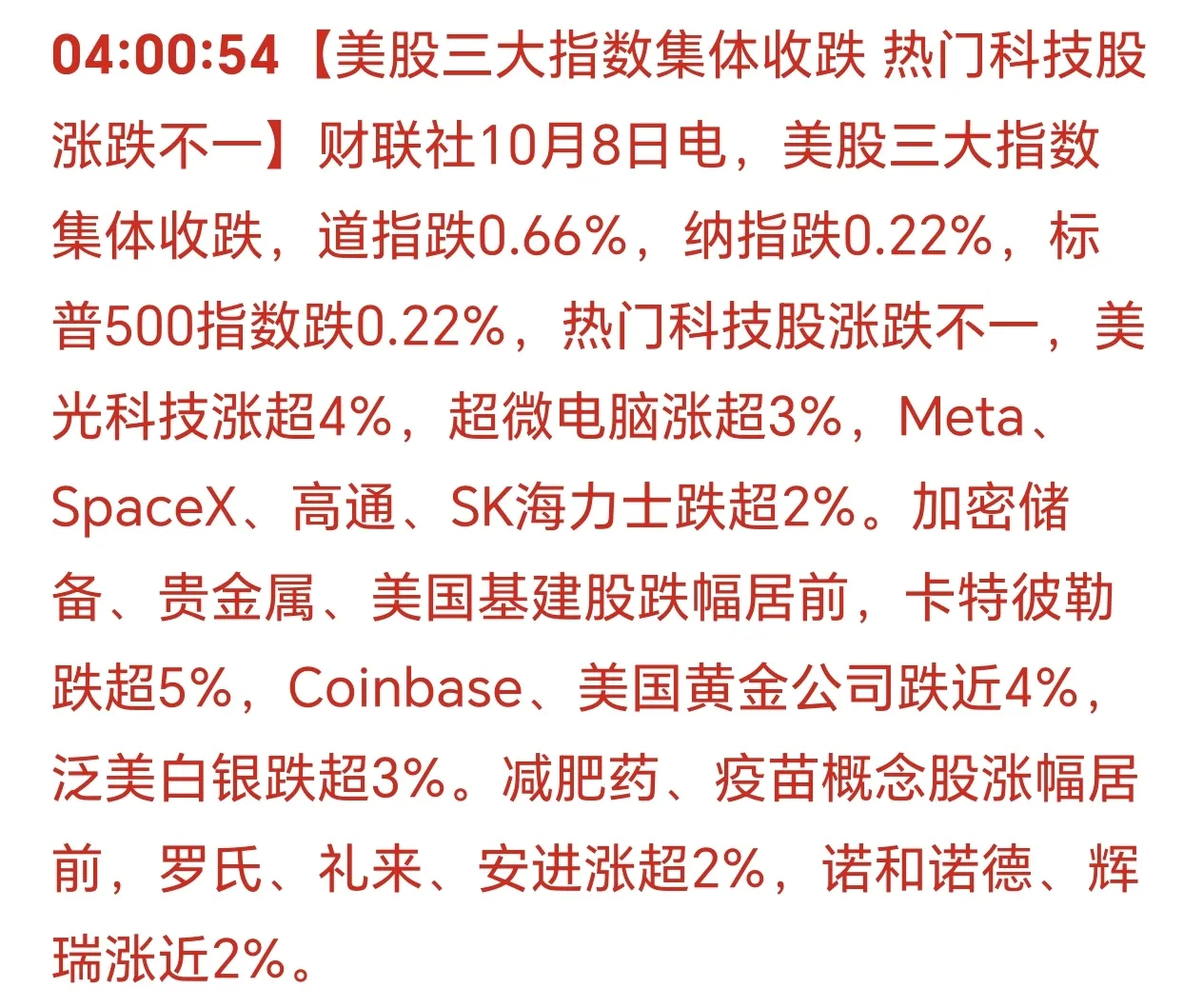 清晨6点05分，闹钟一响，我第一时间翻看隔夜外盘：美股三大股指齐齐收跌。但这更像