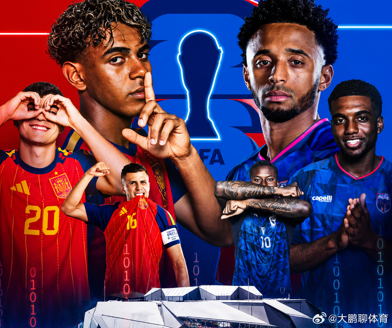 2026美加墨世界杯 013 世界杯⏰ 00:00西班牙vs佛得角开球：西班牙∠