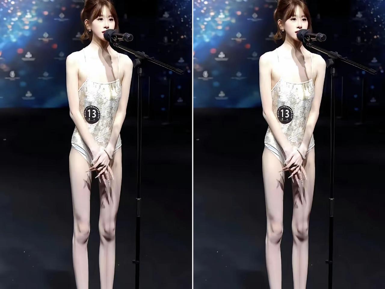 167厘米，38公斤！你敢信？
这不是体检报告的异常数据，
而是世界国际小姐中国