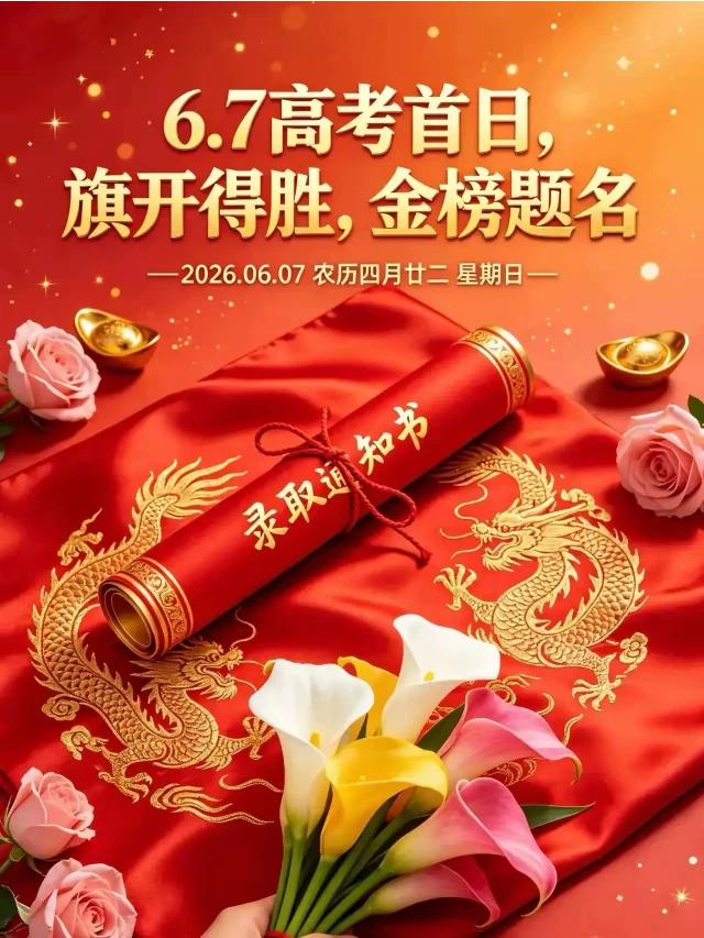 十年磨剑试锋芒
学子凝神坐满堂
笔底风雷惊四座
一飞冲天美名扬。