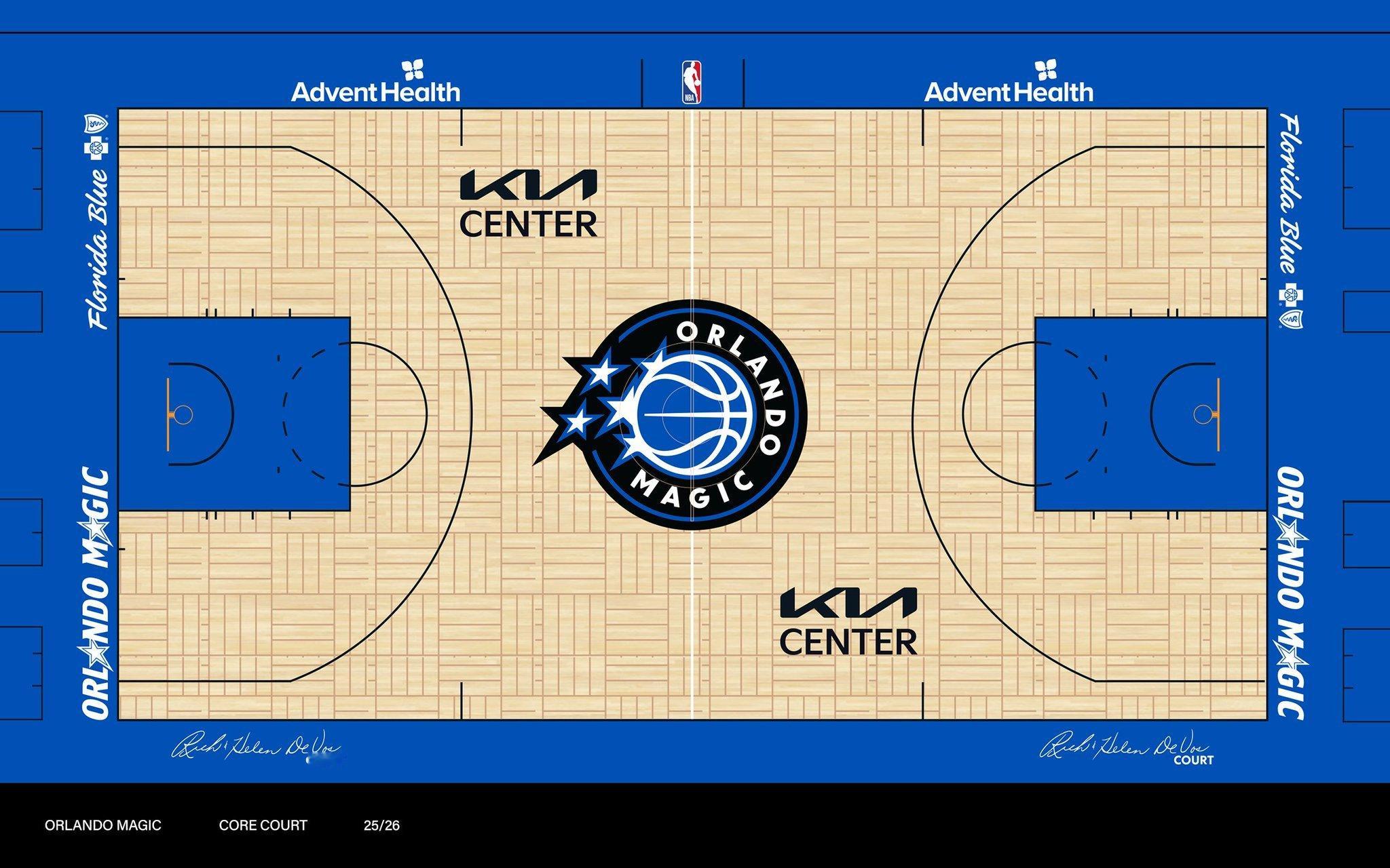 魔术新标志。 nba休赛期 ​​​
