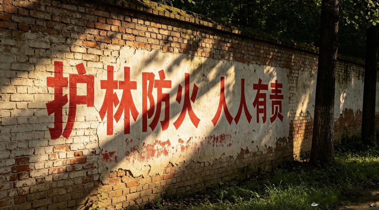 看《莫离》片头有宣传语保护正版人人有责，让我想起了从小看到大的护林防火人人有责！
