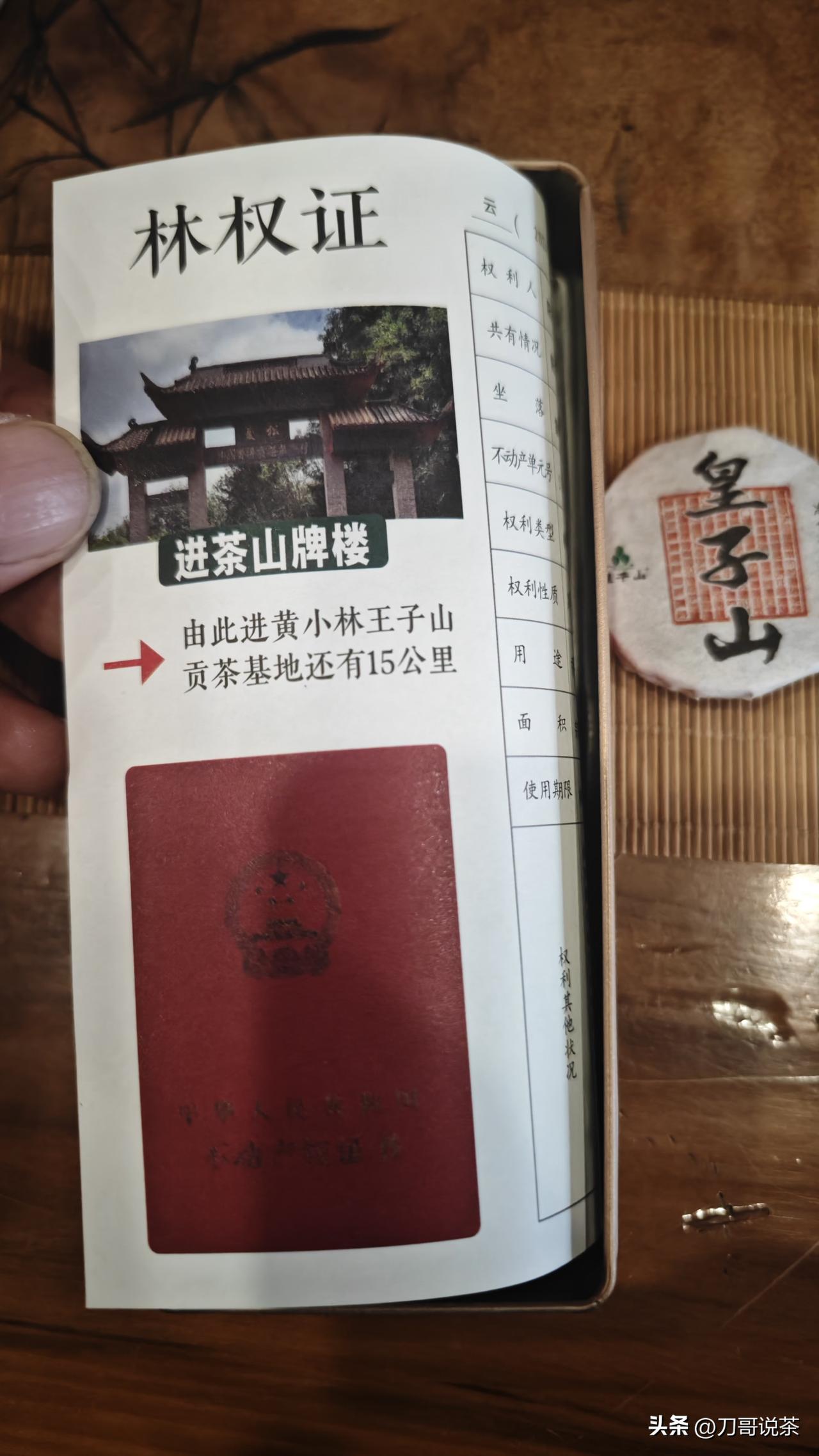 为了卖个茶，把林权证都翻出来了